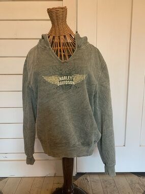 HARLEY-DAVIDSON V-NECK HOODIE